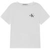Calvin Klein Jeans Chest Monogram IB0IB01231 Top in Maglia a Maniche Corte, Bianco (Bright White), 4 Anni Bambini e Ragazzi