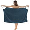 Obelunrp Asciugamano da Bagno da Donna, Asciugamano Spa indossabile a Secco rapido, Pellicola in Microfibra Morbida, Asciugamano da Spiaggia, Attorno ad accatupi per Le Donne (Blu Scuro)