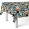 Martina Home Tovaglia in tela cerata Navia, 240 x 140 cm, colore: blu