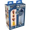 MYBO TV - Pennello per olio olio touch - Dispenser di olio con spazzola in silicone 2 in 1-150 ml - Per tutti gli oli: olio d'oliva, olio di tounesol - Colore casuale blu o salmone