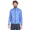 Blauer Giacca a vento blu da uomo con patch logo sulla manica L