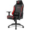 Sharkoon SGS20 Sedia da Gaming, Lega di Acciaio Pelle Sintetica, Nero/Rosso, Normale