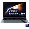 Samsung Galaxy Book4 Pro 360 Intel Core Ultra 7 155H Ibrido (2 in 1) 40,6 cm (16") Touch screen WQXGA+ 16 GB LPDDR5x-SDRAM 1 TB SSD Wi-Fi 6E (802.11ax) Windows 11 Pro Grigio NP962QGK-KG1IT