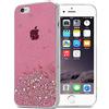 Cadorabo Custodia compatibile con Apple iPhone 6 / 6S in Rosa con Glitter - Custodia protettiva in silicone TPU con glitter scintillanti - Ultra Slim Back Cover Case