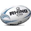 Rhino Sviluppatore Storm Pass, Palla da Rugby Unisex, Bianco, 5