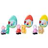 BIG-Bloxx Peppa Pig Funny Eggs - Complemento ai set di giochi della serie BIG-Bloxx - Tre personaggi con peluche confezionati in uova colorate, per bambini dai 18 mesi in su