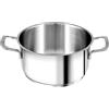 H&H Casseruola Inox Elodie Fondo A Induzione 2 Manici 22 Lt4,5 Pentole Cucina, Acciaio Inossidabile, 22 cm