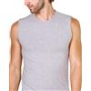 Basic Cotton Maglia Smanicata Da Uomo In Cotone A Girocollo