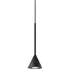 Ideal Lux ARCHIMEDE Plafoniera LED Integrata a Sospensione Cono Nera 250Lm 3000K