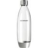 sodastream Flacone di plastica con Elementi in Acciaio Inox, Lavabile in lavastoviglie, 1 l, Argento, 26 cm Hoch