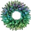 Twinkly Corona Regale Pre-illuminata, Ghirlanda di Natale Artificiale Mappabile con 50 LED RGB, Diametro 60cm, Compatibile con Alexa e Google Home, Decorazione Natalizia Controllata da App
