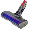 Fictezlove Spazzola per Dyson V8 V7 V10 V11 V15 Aspirapolvere, Ricambi per Dyson con Turbo e Rullo Morbido, Luce LED, Spazzola Motorizzata Elettrica Turbo per Pavimenti, Parquet, Tappeti