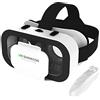 aiMaKE 3D VR Occhiali VR VR Visione Panoramica 360 con telecomando Bluetooth,con telecomando Bluetooth, compatibili con IOS Android 4.7-6.5 pollici per iPhone X/12/13,Samsung Note 10+/S20/S22/S23/S24