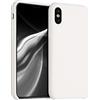 kwmobile Custodia Compatibile con Apple iPhone X Cover - Back Case per Smartphone in Silicone TPU - Protezione Gommata - crema