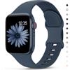 Higgs Cinturino Sportivo in Silicone Morbido Compatibile con Apple Watch 38/40/41/42/44/45/46/49mm-Cinturini Compatibile con Serie Ultra 2/10 /9/8 /7/6 /5/4 /3/2 /1 /SE (SE 2) - Uomo e Donna