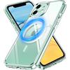 iVoler Chiaro Cover Magnetica per iPhone 11 6.1 Pollici, Compatibile con MagSafe, [Anti Ingiallimento] [Antiurto di Grado Militare] Custodia Trasparente Sottile Antigraffio Rigida PC Case