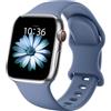 Higgs Cinturino Sportivo in Silicone Morbido Compatibile con Apple Watch 38/40/41/42/44/45/46/49mm-Cinturini Compatibile con Serie Ultra 2/10 /9/8 /7/6 /5/4 /3/2 /1 /SE (SE 2) - Uomo e Donna