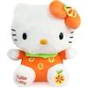 Xingsky Cat Plush, Hello Kitty, peluche da 30 cm, Cat Plushie Kawaii, per bambini, ragazze, adulti, compleanni, Natale, feste - arancione