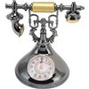 HERCHR Orologio Telefono Vintage, Sveglia Telefono retrò Elegante E Unica Modello di Orologio da Tavolo Telefono Vecchio Stile per Ufficio caffè Domestico(YF020-1)