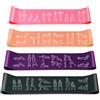 Amonax Elastici Fitness (Set di 4), Bande di Resistenza Fitness con 4 Livelli di Resistenza, Fasce Elastiche Fitness per Crossfit, Yoga, Pilates, Allenamento di Forza