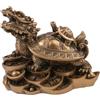 lachineuse Tartaruga-Drago Stile Avorio, Porta Fortuna e Protezione, Oro, 12