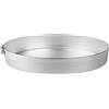 Baldassare Agnelli Pentole Agnelli Family Cooking Alluminio Tortiera Cilindrica con Anello, Argento, 36 cm