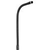 PATIKIL 30cm/12 Microfono Collo cigno, M10 Filetto Metallo Universale Tubo flessibile Flessibile Braccio Collo cigno Tubo Estensione per Multifunzione Fai da Te, Nero