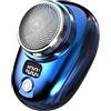 itrimaka Rasoio elettrico tascabile, Mini rasoio elettrico con display del livello della batteria, Rasoio elettrico per rasatura viso, mini rasoio da viaggio, adatto a casa, auto Itrimaka