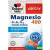 Doppelherz Magnesio 400mg + Acido folico + Vitamina B1 B6 B12-30 Compresse ad alto Dosaggio - Vegano - Integratore per il sistema nervoso e il metabolismo energetico - Doppelherz (MAGNESIO 400 mg NUOVO)