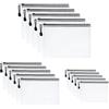 Vicloon Borse di File A3 A4 A5, 15 Pezzi Sacchetto di Zip Impermeabile, Mesh Sacchetto del Documento Sacchetto Di Documenti Portatile per Uffici Cosmetici Forniture Accessori da Viaggio