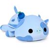 shownicer Giocattolo di peluche, mucca kawaii, cuscino regalo, per bambini e ragazze dai 12 anni in su, blu, 30 cm
