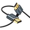 Twozoh Cavi HDMI Angolo verso Sinistro 90° Gradi 0,3M, Cavo HDMI Flessibile Supporto 3D/4K@60Hz