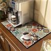 ZVO Tappetino Scolapiatti, Tappetino da Csuper Assorbente, Tlavandino Cucina, Tappetino da Caffè ad Asciugatura Rapida, Tappetino in Gomma Antiscivolo Cucina 40 x 50 cm -5