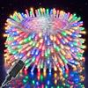 Meision 10M 100LED Luci Natale Catena Luminosa Interno/Esterno 8 Modalità, Impermeabile IP44, Funzione Di Memoria, Bassa Tensione, Decorativa Casa, Giardino, Matrimonio, Natale, Colorato