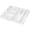 helit H6130002 - Organizer per cassetti the organizer trasparente | 13 pezzi, contenitore per cassetti e accessori da scrivania