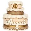 THUN Top cake con scritta Auguri in ceramica