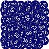 OFFCUP Portachiavi Numerati, Etichette Numerate in Plastica, Targhette Numerate in Plastica, Portachiavi con Targhette Identificative per Hotel Palestra Deposito Bagagli (1-100, Blu navy)