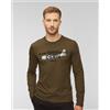 Aeronautica Militare T-shirt A Maniche Lunghe Da Uomo Aeronautica Militare Verde