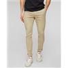 Dondup Pantaloni Beige In Lino Da Uomo Dondup