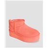 UGG Scarpe Con Plateau In Pelle Di Pecora Ugg Classic Ultra Mini Platform