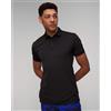 J Lindeberg Polo Nera Da Uomo J.lindeberg Kv Print