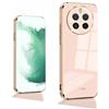 GOKEN Cover per Realme 12 PRO Plus (PRO+)/ Realme 12 PRO 5G, TPU Silicone Galvanotecnica Phnom Penh Custodia, Soft Rubber Protettiva Case, Antiurto Antiscivolo Protezione Shell, Rosa
