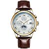 Haonb Orologi Da Polso,Orologio Meccanico Orologio Casual Impermeabile Automatico Multi-Funzione A 6 Pin, D