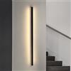 Zmh 2er Lampada Parete Led Luce Parete Interna - Moderna 100cm 34w Corridoio Up Down Lampada Corridoio Bianco Caldo Lampada Soggiorno Lampada Letto Nero Illuminazione Parete Scale Soggiorno Camera Dei