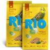 RIO Budgies | Mangime per cocorite | 2 x 500 g | Con alghe & calcio | RIO | Alimento completo | Per la nutrizione quotidiana | Con miglio | Doppio pacco
