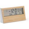 Stazione meteo domestica in bamboo personalizzata Roly Cronos personalizzate o neutre