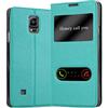 Cadorabo Custodia Libro per Samsung Galaxy Note 4 in Turchese Menta - con Funzione Stand e Chiusura Magnetica - Portafoglio Cover Case Wallet Book Etui Protezione