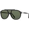 Persol Occhiali da sole Persol 3217S 95/31 - Occhiali da sole aviator nero Persol 8053672974126