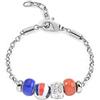 Morellato - Bracciale charm - Acciaio inossidabile - Drops - 20 cm - SCZ480, Taglia unica, Acciaio inossidabile