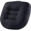 WYJHNL Cuscino ergonomico/ortopedico per sedia da ufficio/auto, sedile rialzo per auto, per adulti, per schienale, mal di schiena, pavimento, 40 x 40 cm, nero